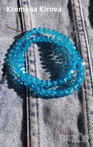 Сетове от 2 гривни от мъниста от стъкло. Бижута Луди гъби. Ръчна изработка., снимка 1