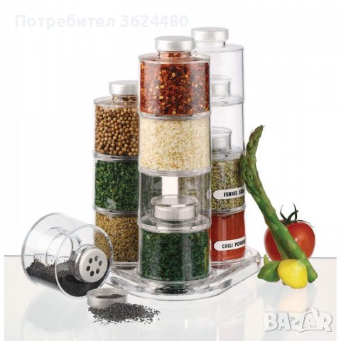 СЕТ ЗА ПОДПРАВКИ SPICE TOWER CAROUSEL, снимка 7 - Аксесоари за кухня - 40040620