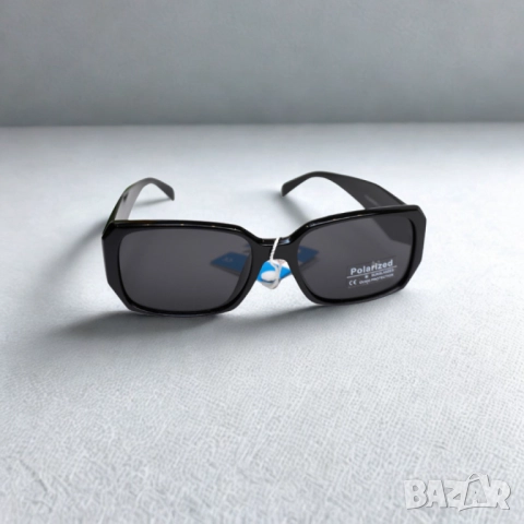 Слънчеви очила POLARIZED – трапецовиден стил с масивна рамка и висока защита, снимка 4 - Слънчеви и диоптрични очила - 52137891