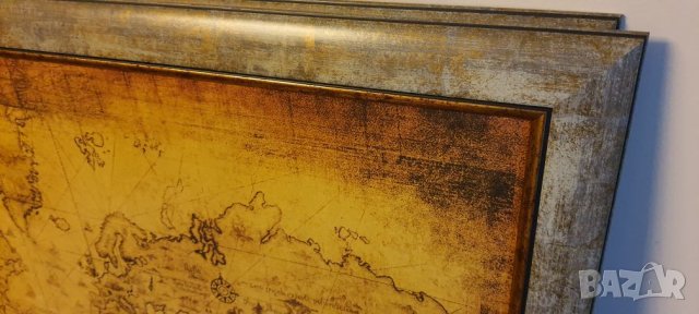 Картина СТАРА ГЕОГРАФСКА КАРТА 60х80см, снимка 3 - Картини - 30936168