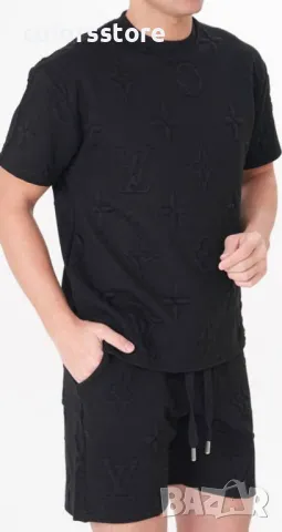 Мъжки черен комплект Louis Vuitton/IM152z, снимка 2 - Спортни дрехи, екипи - 50071614