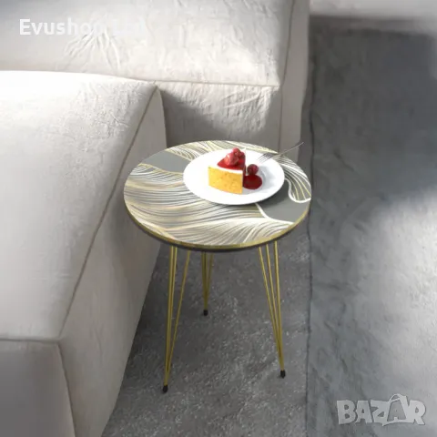 Комплект от 2 масички – Помощни маси с дизайн "SAFARI", снимка 2 - Маси - 50157317