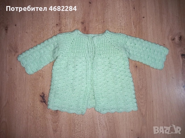 Нови ръчно плетени дрешки, жилетки, буйки, терлички, снимка 12 - Бебешки якета и елеци - 52791733