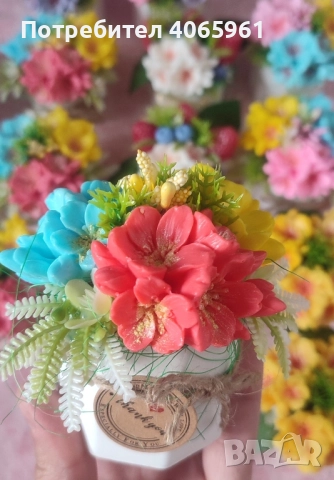 сапунени цветя, снимка 6 - Подаръци за жени - 51488434