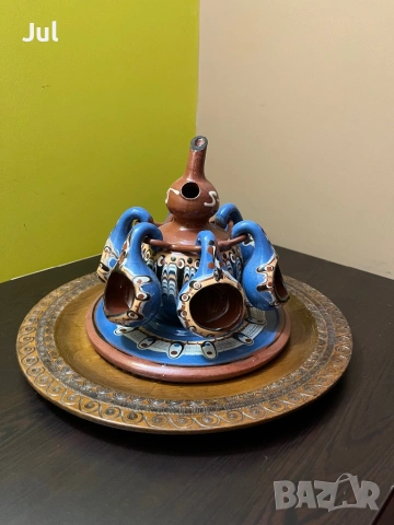 Керамични съдове с троянска шарка, снимка 4 - Антикварни и старинни предмети - 53929575