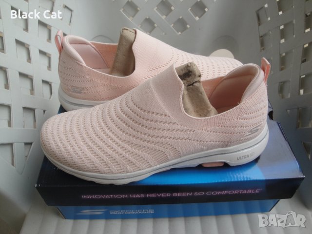 Дамски ежедневни обувки / еспадрили / мокасини Skechers – Go Walk 5, 124250/LTPK, Light Pink, кецове, снимка 11 - Дамски ежедневни обувки - 40653277