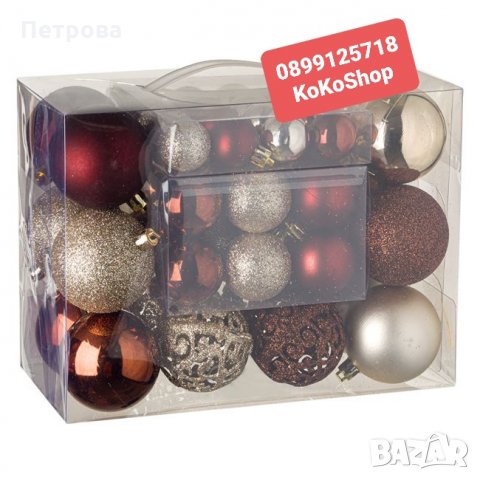 Елха/Изкуствена коледна елха/Елха с шишарки и бели връхчета , снимка 12 - Декорация за дома - 30819358