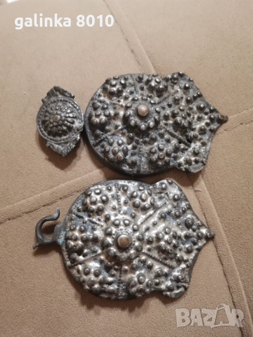 Стари посребрени пафти, снимка 7 - Антикварни и старинни предмети - 53251167