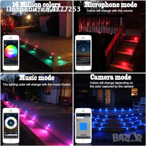 Лед лампи , мини лед осветление за вграждане за външен монтаж, снимка 10 - Външни лампи - 54088484