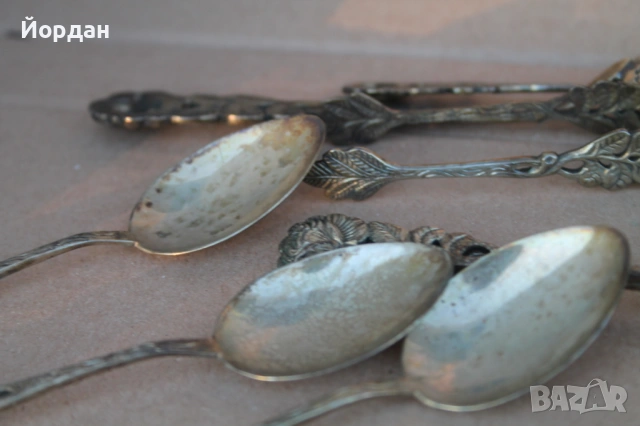 Сребърни вилици и лъжици, снимка 9 - Антикварни и старинни предмети - 53999469