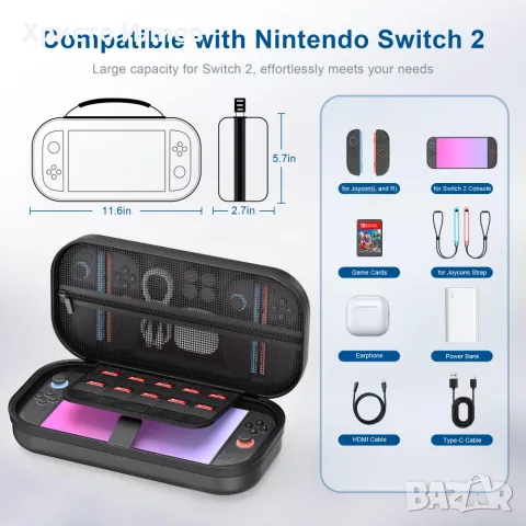 Твърд калъф кейс за конзола Nintendo Switch 2 , снимка 4 - Аксесоари - 56371240