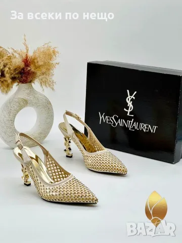 Yves Saint Laurent Дамски Сандали На Ток - Различни Цветове Код SEM-292, снимка 7 - Сандали - 55782931