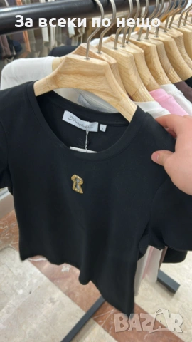 Дамска Тениска👚Дамска Блуза С Къс Ръкав - Различни Цветове Код E. Fashion-79, снимка 2 - Тениски - 53933677