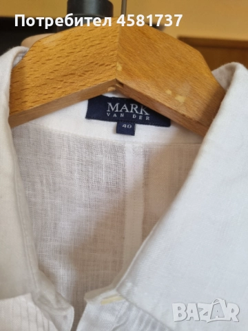 Дамска ленена риза/ рокля, размер М, снимка 10 - Туники - 51880185