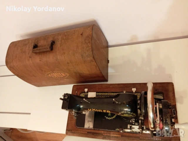 Ръчна шевна машина "Kohler" Немска. , снимка 4 - Антикварни и старинни предмети - 54272674