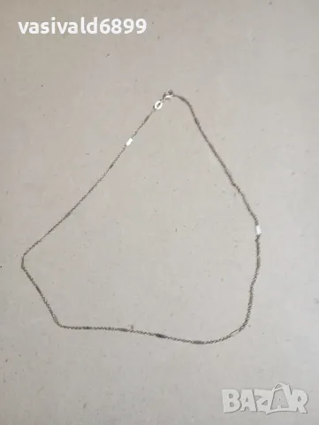 Сребърно синджирче , снимка 2 - Колиета, медальони, синджири - 48253488