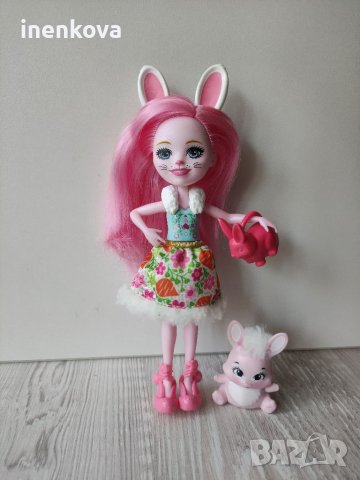 Кукла зайче с любимец  Енчантималс Enchantimals  13лв., снимка 3 - Кукли - 37446440
