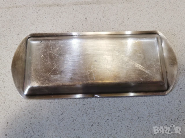 ПОСРЕБРЕН ПОДНОС, снимка 2 - Антикварни и старинни предмети - 51036684