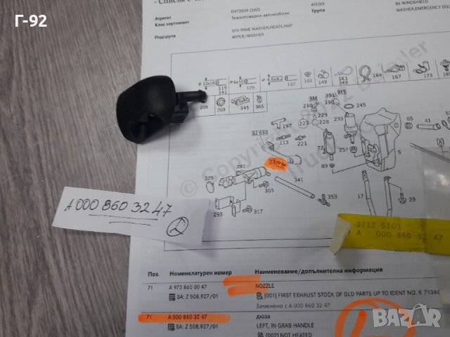 A0008603247**NEU**MERCEDES-BENZ**LKW**ATEGO** ДЮЗА ЗА СТЪКЛОМИЕЩА СИСТЕМАТА **, снимка 2 - Части - 37425435