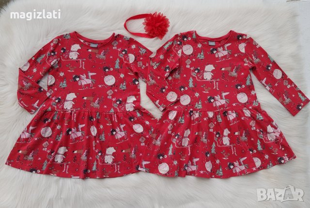 Коледна рокля Next 3-4 години, снимка 7 - Детски рокли и поли - 42220297