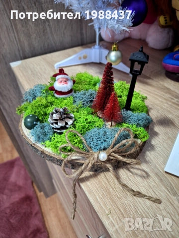 Коледна декорация от скандинавски мъх, снимка 4 - Стайни растения - 52651276