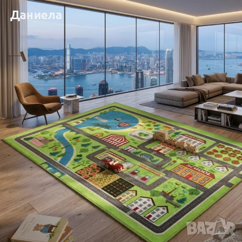 Детски килим за игра 120х160см - Различни дизайни, Противоплъзгащ и миещ се, снимка 5 - Килими - 53882223