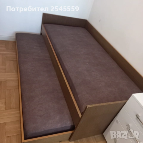 Разтегателно двойно легло 82х190 см., снимка 3 - Спални и легла - 53231294