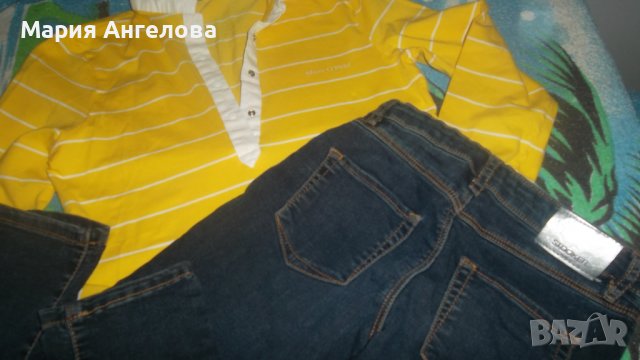 Лот дънки и блузка "Марко поло", снимка 2 - Детски комплекти - 36610494