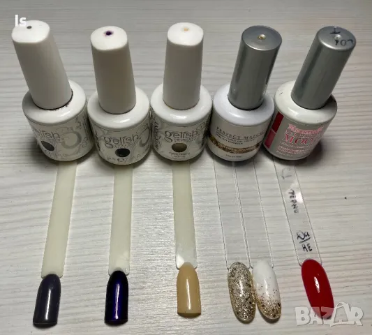 Лoт гел лакове Gelish u Lechat , снимка 1