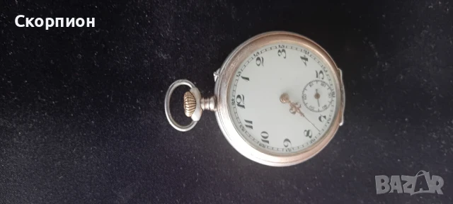 Швейцарски СРЕБЪРЕН джобен часовник Remontuar CILINDRE - 6 RUBIS- 1905г. - ПЕРФЕКТЕН с позлата, снимка 6 - Джобни - 51389193