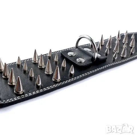 Широк нашийник с шипове за голямо куче. Нашийници за големи кучета. Каишки за кучета.

, снимка 5 - За кучета - 49357975