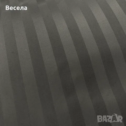 Спален комплект 4 части - 220x200 см с 2 калъфки, сатенени райета, микрофибър/памук, с цип, хипоалер, снимка 3 - Спално бельо - 55993164