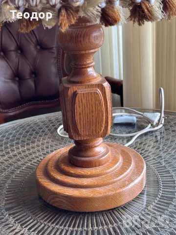 Голяма ретро лампа- Настолна, снимка 5 - Антикварни и старинни предмети - 49990925