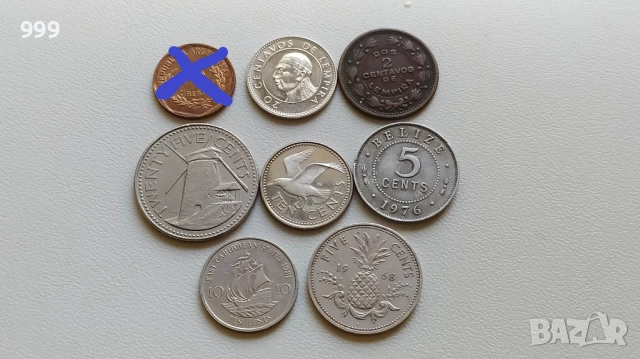 монети Централна и Южна Америка