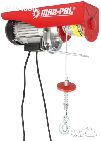 Електрическа въжена лебедка 400/800кг 12м 1300W Mar-Pol, снимка 3 - Други инструменти - 52072391