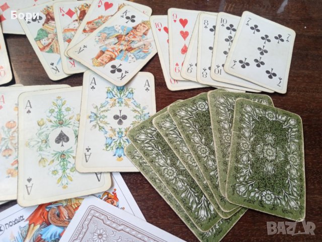 Rokoko / зелен гръб Карти за игра, снимка 8 - Карти за игра - 39666902