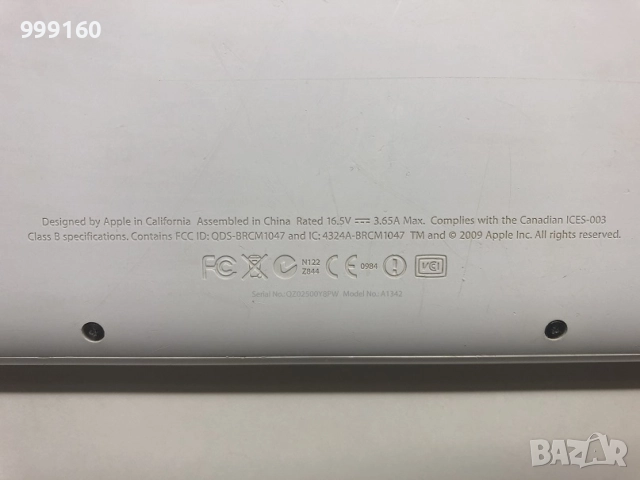 Лаптоп APPLE MacBook A1342 в много добро състояние, SSD, има Windows7, снимка 15 - Лаптопи за работа - 52360260