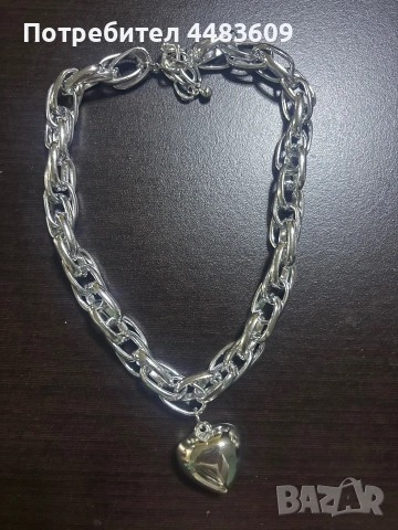 Масивно колие " Сърце " , снимка 8 - Колиета, медальони, синджири - 54148281