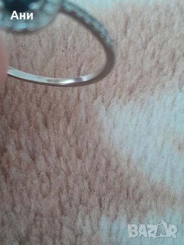Сребърен пръстен, снимка 2 - Пръстени - 52546421