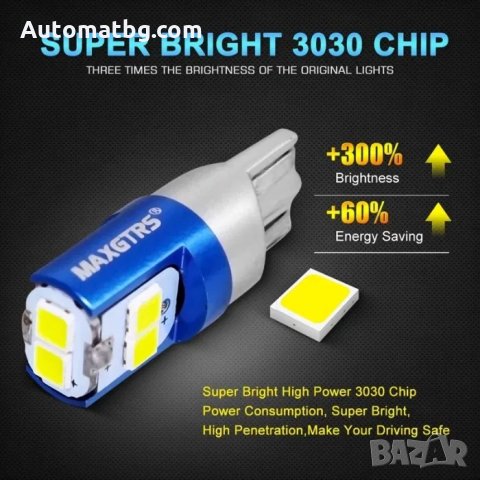 Диодни крушки Automat, За габарити, W5W, T10, снимка 6 - Аксесоари и консумативи - 31910417