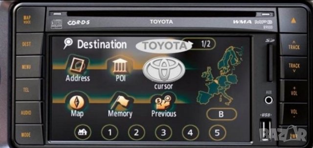 ⛔ ⛔ ⛔ Карти сд Тойота TNS510 TNS350 Toyota Avensis Auris Aygo Rav4 Corolla IQ Land Cruiser Prius, снимка 1 - Аксесоари и консумативи - 30135568