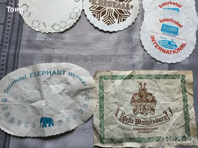 Колекция салфетки 290 броя от 70  години , снимка 17 - Колекции - 50178698