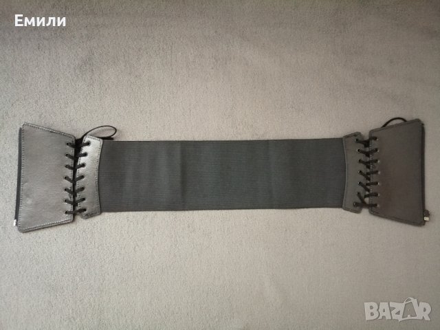 Корсет колан от еко кожа с връзки и цип, снимка 8 - Колани - 37512612