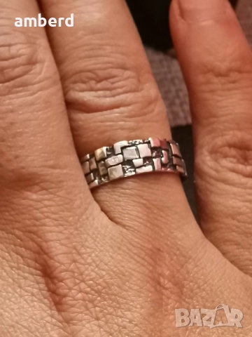 Сребърен пръстен модел R120, снимка 3 - Пръстени - 51986087