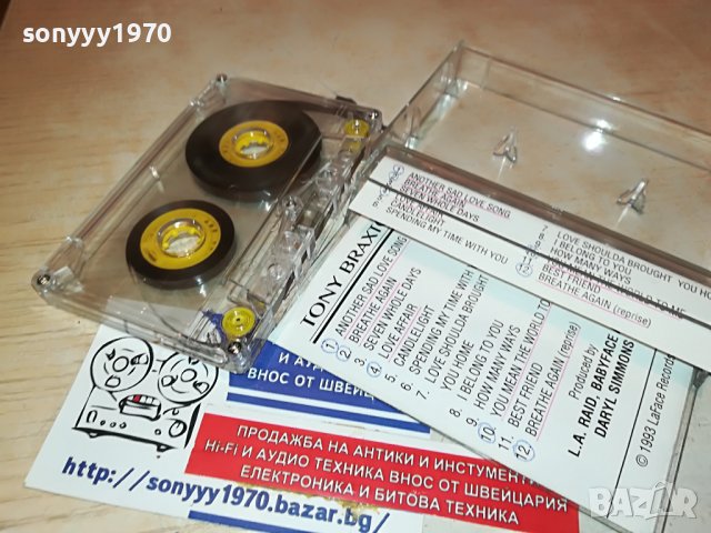TONY BRAXTON-КАСЕТА 2701231140, снимка 13 - Аудио касети - 39452485