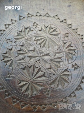 Дървена чиния,  дърворезба   18/2, снимка 2 - Декорация за дома - 29719773