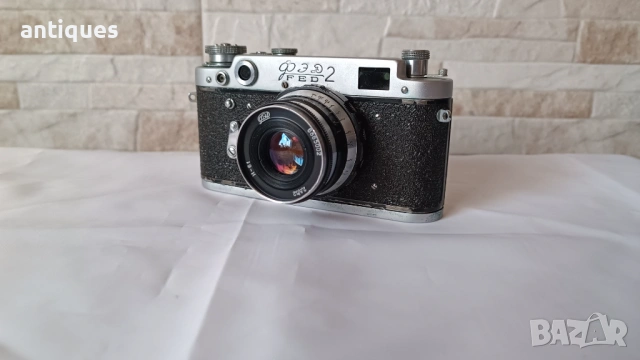 Стар механичен фотоапарат ФЕД 2 / FED 2 - Антика