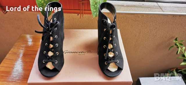 Оригинални маркови дамски обувки GIANVITO ROSSI - 37,5 номер, снимка 3 - Дамски елегантни обувки - 51235537