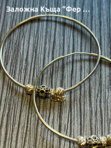 Нови златни обици 14карата, снимка 3 - Обеци - 48488017