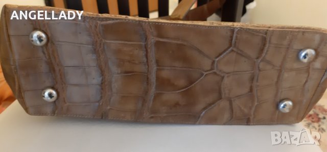Чанта от  крокодилска кожа., снимка 3 - Чанти - 40217612